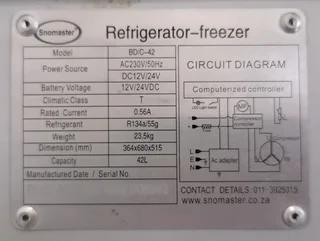 Camping Fridge/Freezer 42L