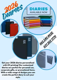 Personalized 2026 diaries