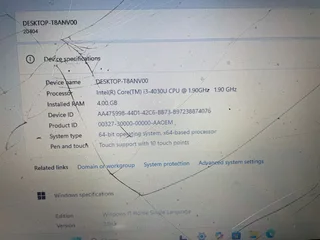 Lenovo ideapad laptop (broken touchscreen)