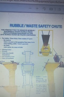 Rubble Chute for Sale and Rental