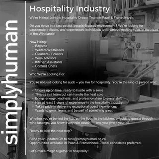 Hospitality Vacancies