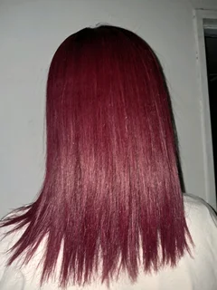Burgundy bob  lace  wig