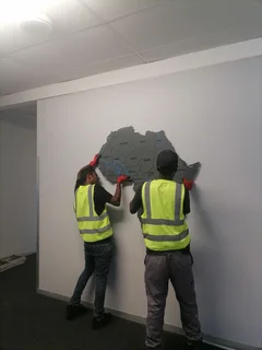 Laser cut magnetic african map