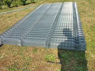 Galvenised Clear Vu Fence Panels