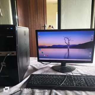 desktop + colour monitor