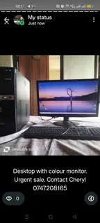 desktop &#43; colour monitor