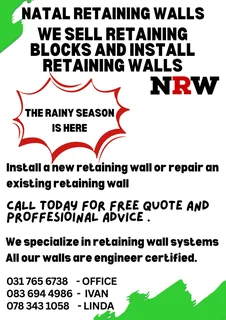 Retaining wall contractor and block suppli
