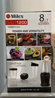 BRAND NEW Milex Nutri 1200 Blender – 8-in-1 Nutritional Blender – Sealed in Box