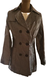 Silver and black jacket