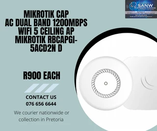 Mikrotik Cap Ac Dual Band 1200mbps Wifi 5 Ceiling Ap Mikrotik Rbcapgi-5acd2nd