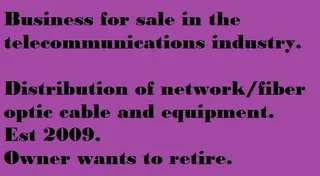 Business for sale. Est 2009. One owner since. Earn in excess of R40K per month for 2 hours of work.