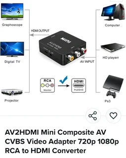 RCA(AV) Input to HDMi Output