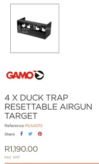 AIR GUN SHOOTING TARGET - (4 x Ducks Trap)