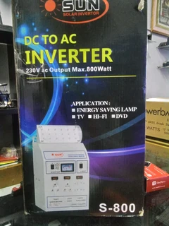 Sun Solar Invertor Dc to Ac Inverter 230v ac Output max.800watt