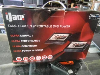 iJam Dual Screen 9inch Portable DVD Player