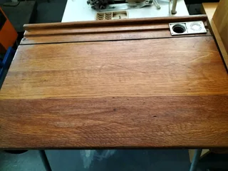 Class Desk With Ink Well Antique R.H.Morris LTD