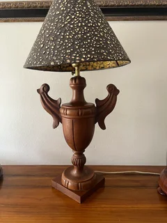 Lamp stands and shades