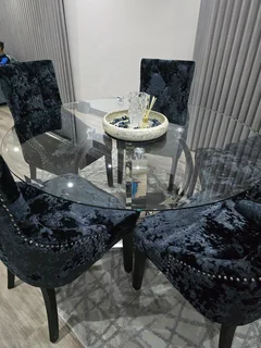Dining table and chairs