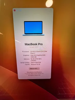 Neat 2017 MacBook Pro 256GB intel Core i7