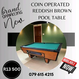 Pool table coin operated