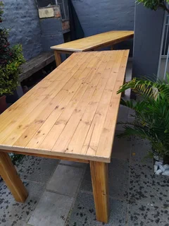 10 Seater wooden tables and kiddies chairs FOR SALE.