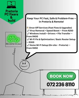 Affordable IT Support | Wi-Fi &#43; PC Repairs | Villieria, Pretoria