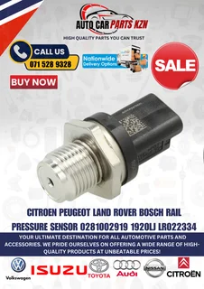 Citroen Peugeot Land Rover Fuel Rail Pressure Sensor