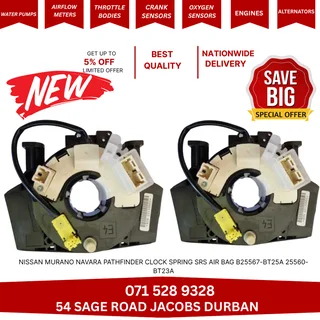 Nissan Murano Navara Pathfinder Clock Spring Sensor