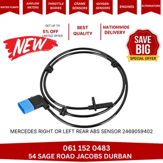 Mercedes Right Or Left Rear Abs Sensor