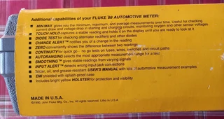 FLUKE 88 MULTI CAPABILITY AUTOMOTIVE METER AS NEW WITH ALL PAPERWORK AND CARRY CASE.