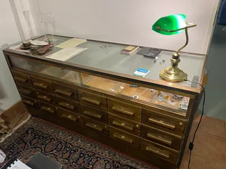 vintage retail cabinet