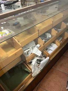 vintage retail cabinet