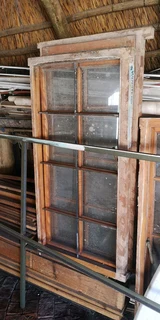 Meranti wooden window frames x 3