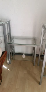 3 piece glass display / TV stand