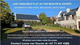 Empty plot in Wellington, Western Cape
