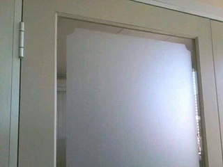 Bathroom shower doors and glass decorative coverings