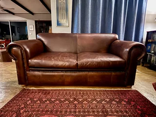 Ouhout Genuine Leather Couch