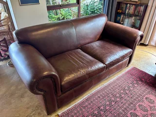Ouhout Genuine Leather Couch