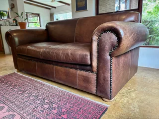 Ouhout Genuine Leather Couch