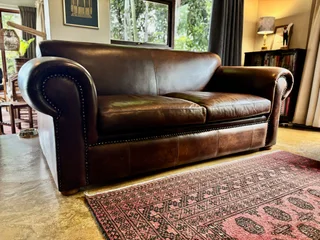 Ouhout Genuine Leather Couch