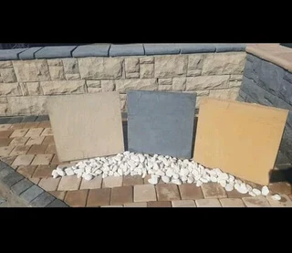 Paving for Sale. Rockface concrete Paving slabs
