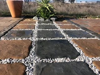 Paving for Sale. Rockface concrete Paving slabs