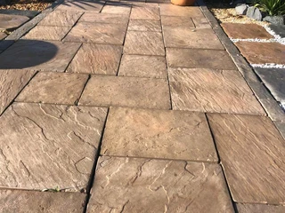 Summer Sale On Pavers. Rockface paving slabs