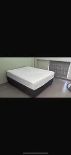 Queen mattress&base (Sealy posturepedic)- almost new