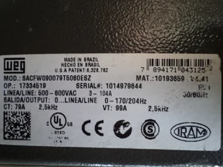 WEG Vectrue Inverter CFW 09 Soft Starter