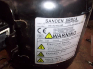 Sanden Srbca Refrigeration Compressor. Uses R744 Gas