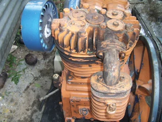 Compressor Head with Motor.