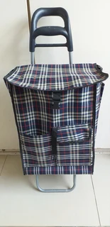 Checkered Shopping Trolley
