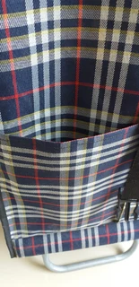 Checkered Shopping Trolley