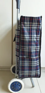 Checkered Shopping Trolley